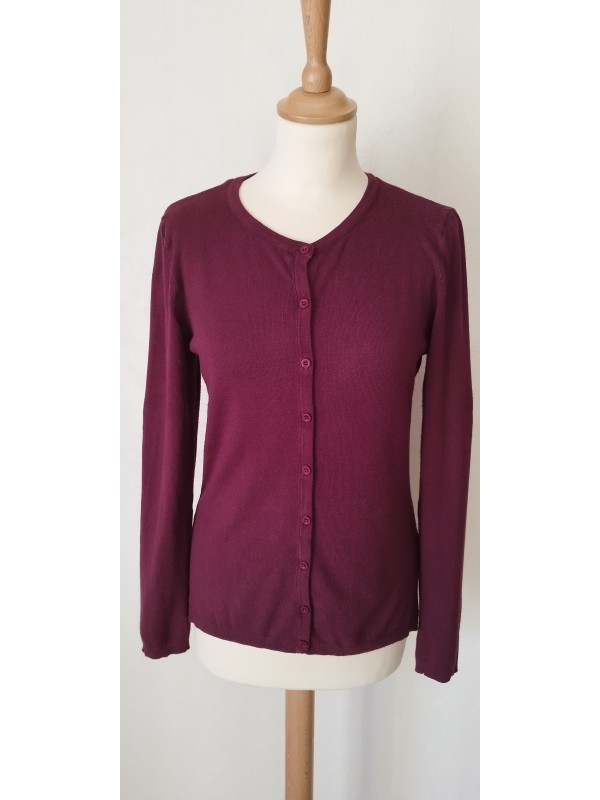 ICHI - Cardigan bordeaux...