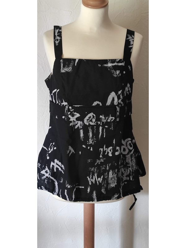 SONIA K - Top noir et blanc...