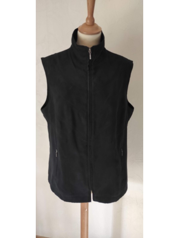 ERFO - Gilet jacket noir zippé