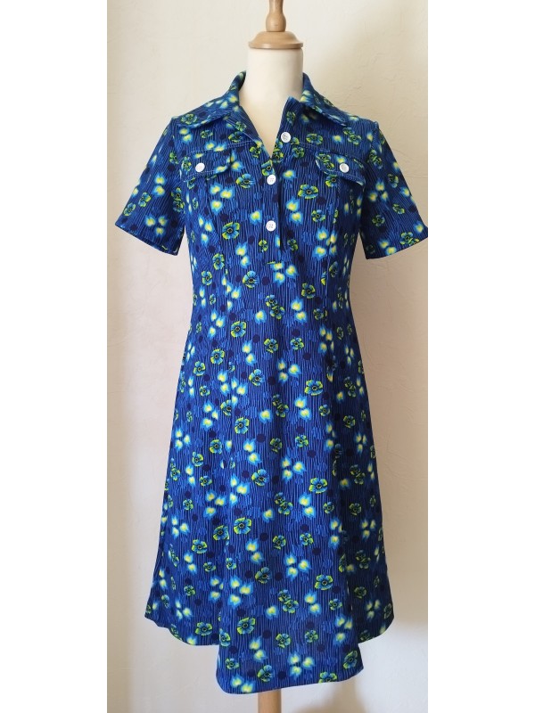 Robe vintage fleurie en...