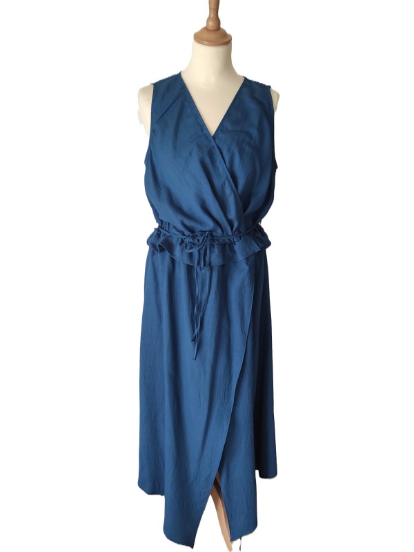 NAF NAF - Robe longue bleue...