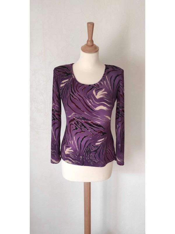 FELLOW - Top violet manches...