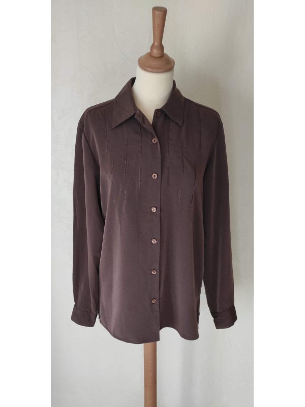 LEWINGER - Chemise marron...