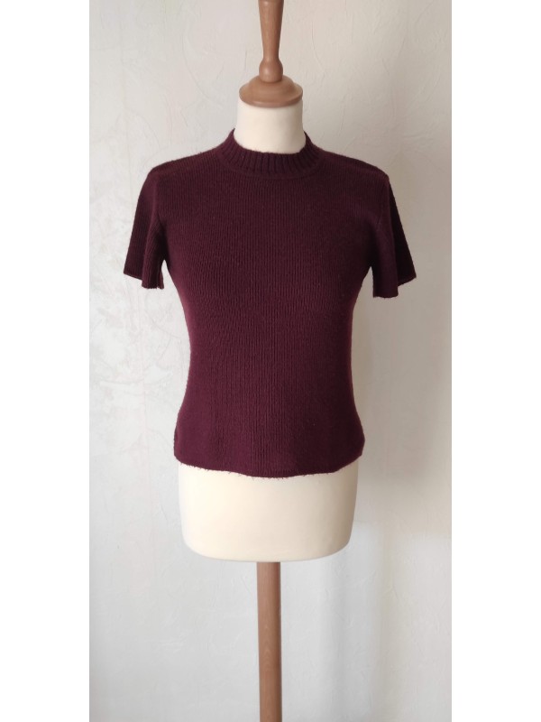 LUZANA - Pull pourpre en laine