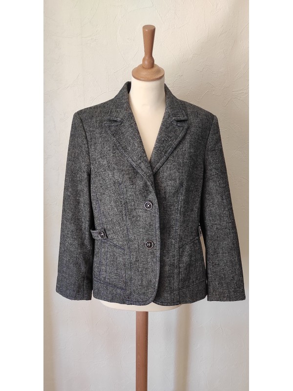 SYM - Veste grise en laine