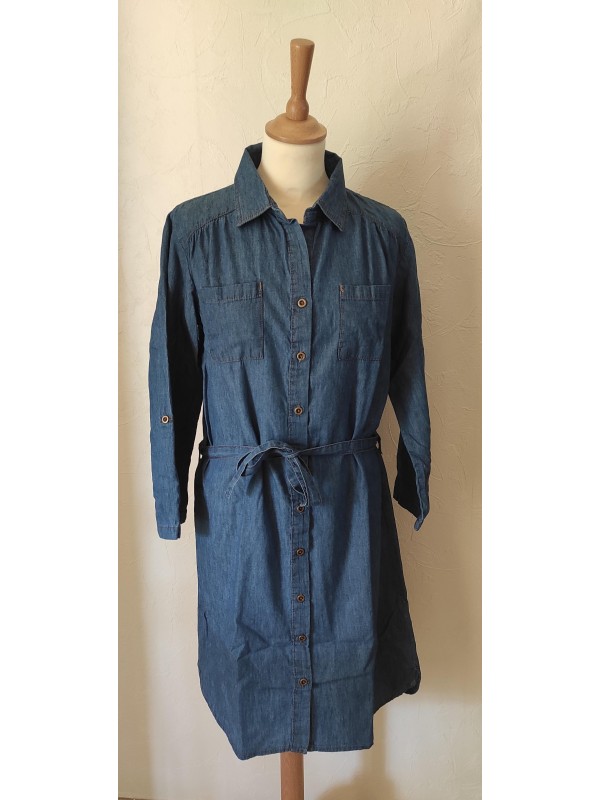 BLANCHE PORTE - Robe en jean