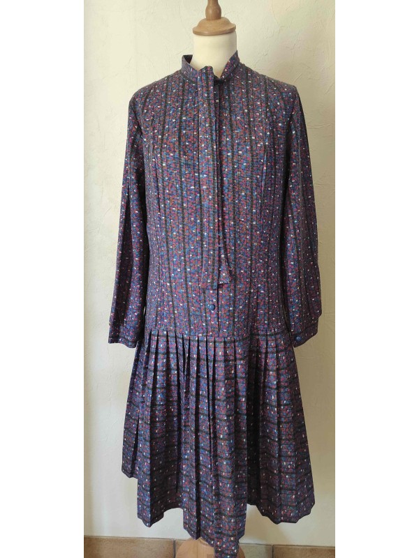 Robe vintage 80's plissée...