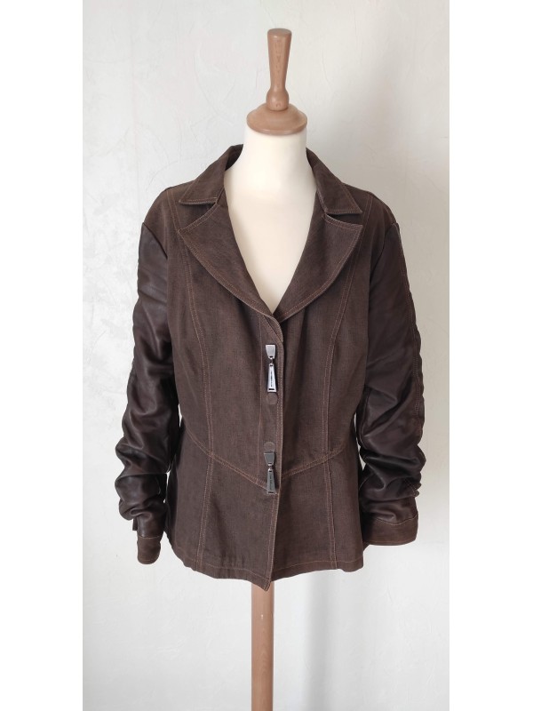 LEGATTE - Veste marron et...