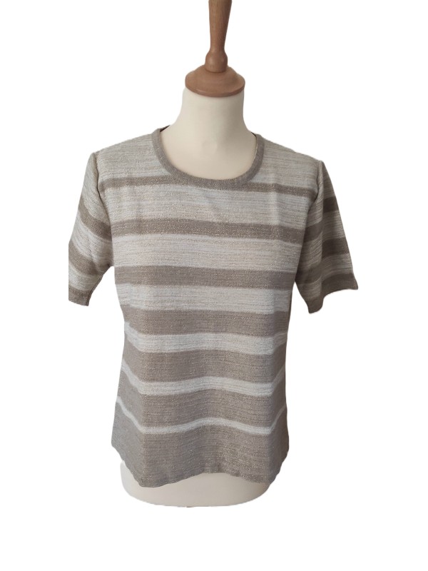 AGNES FLO - Pull à rayures...