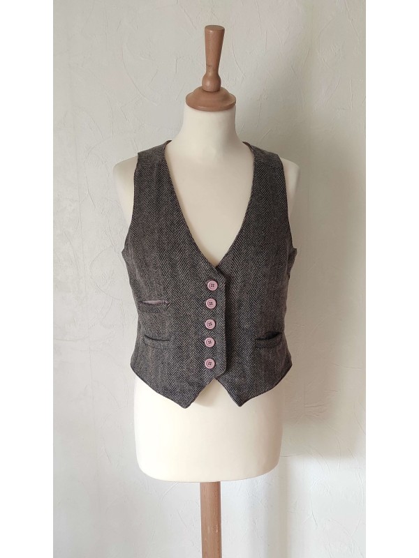 LILI SOON - Jacket gilet en...