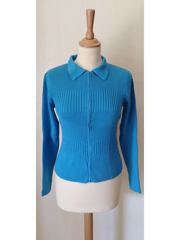 NAF NAF - Gilet bleu près...