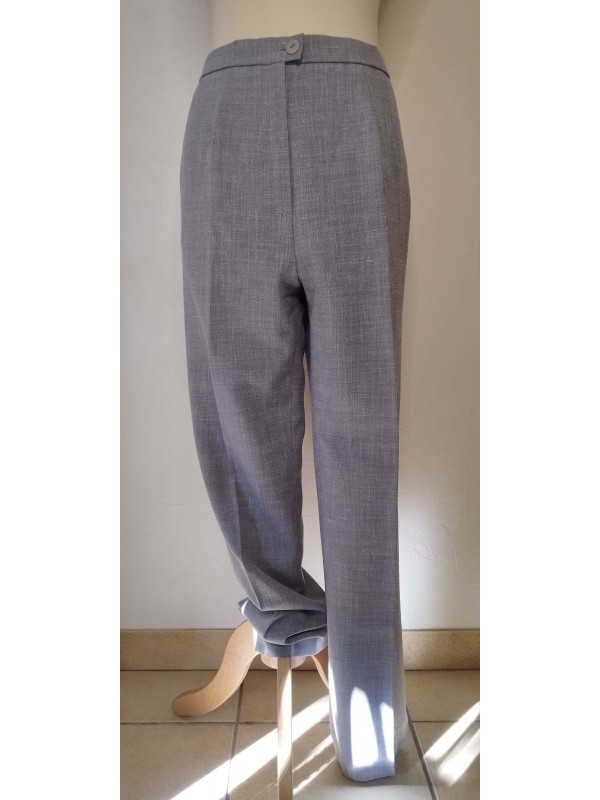 KARTING - Pantalon gris en lin