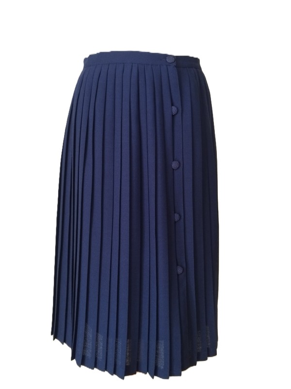 Jupe vintage bleue plissée...
