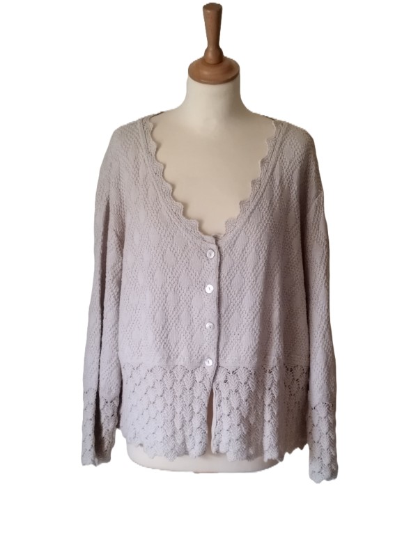 BLANCHE PORTE - Gilet crochet